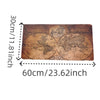 Vintage Explorer World Map Leather Table Runner (60cm x 30cm)