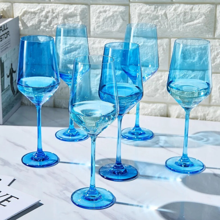 Blue Wine Glasses (6)