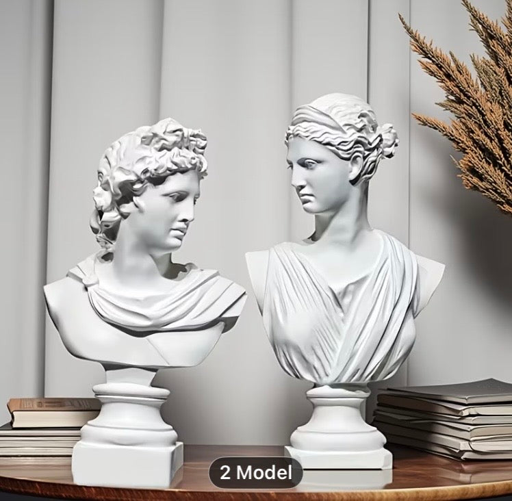 Apollo Bust Sculpture 30cm – Luxury Greek Statue Prop