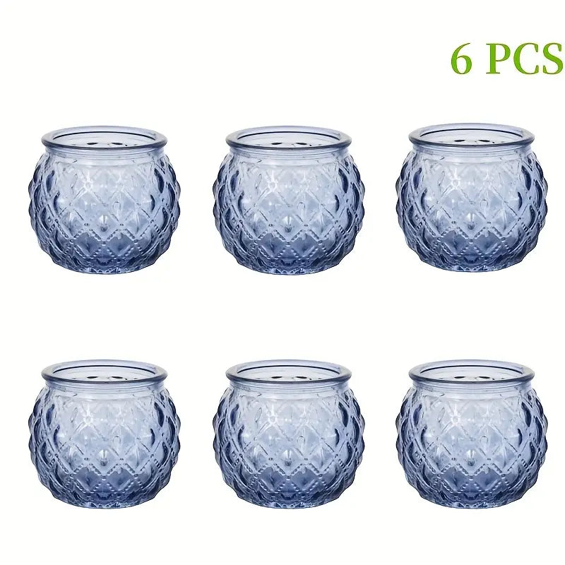 Blue Glass Votives 5cm