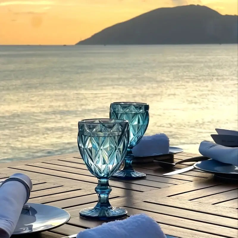 Blue Vintage Glasses