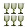 Aurora Relief Goblet Glass – 200ml
