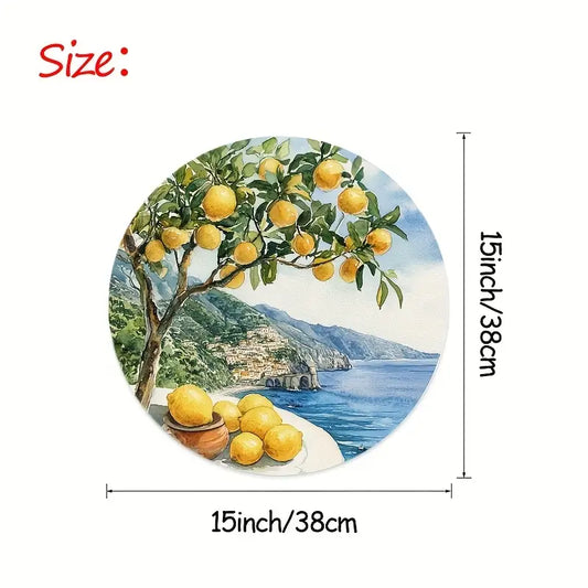 Lemon Tree on Amalfi Coast at Seasonal Table Mats