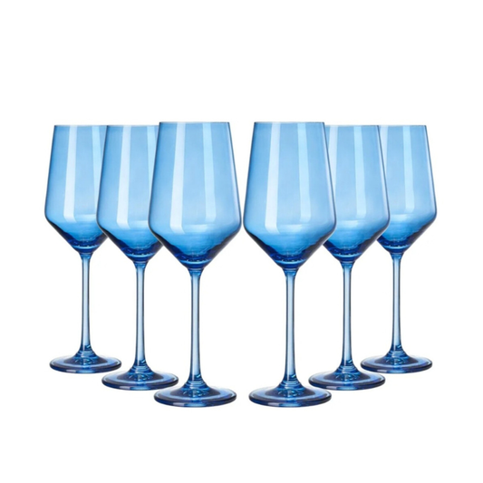 Blue Wine Glasses (6)
