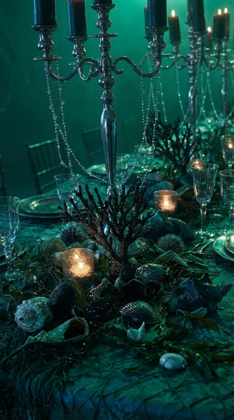 Underwater Pirate Treasure Tablescape – Luxury Ocean-Inspired Event Design
