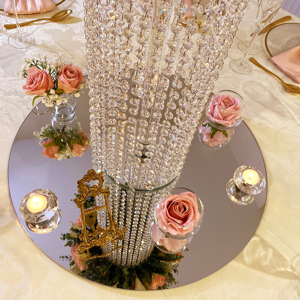 Crystal Round Top Display Centrepiece