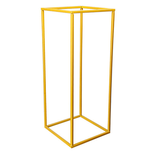 Gold Geometric Flower Stand Centrepiece