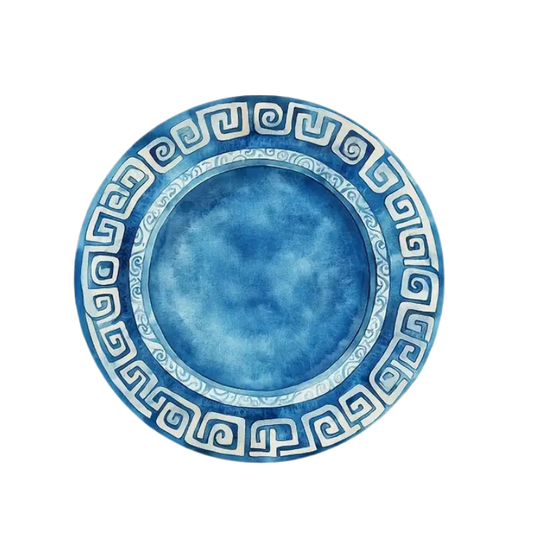 Blue and White Greek Placemats (4)