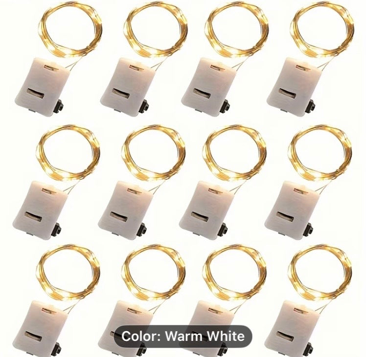 Warm White Copper Wire LED Fairy Lights 2m – Battery Operated