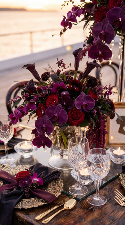 Crystal Dangle Flower Stand Centrepiece