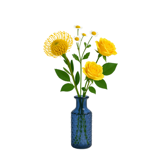 Yellow Flower Arrangement - Bud Vase (3 Stems)