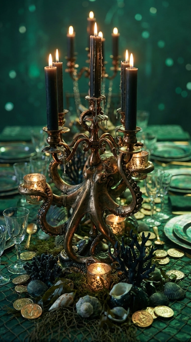 Underwater Pirate Treasure Tablescape – Luxury Ocean-Inspired Event Design