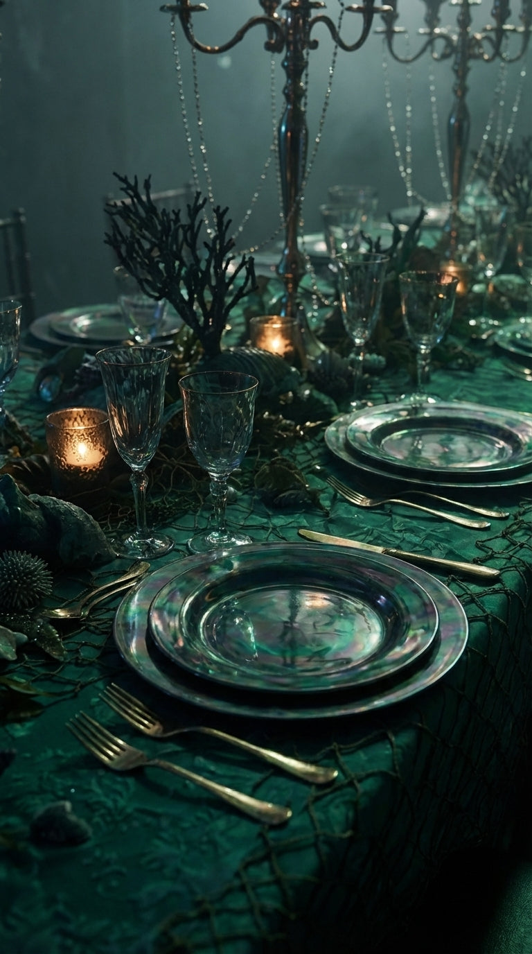 Underwater Pirate Treasure Tablescape – Luxury Ocean-Inspired Event Design