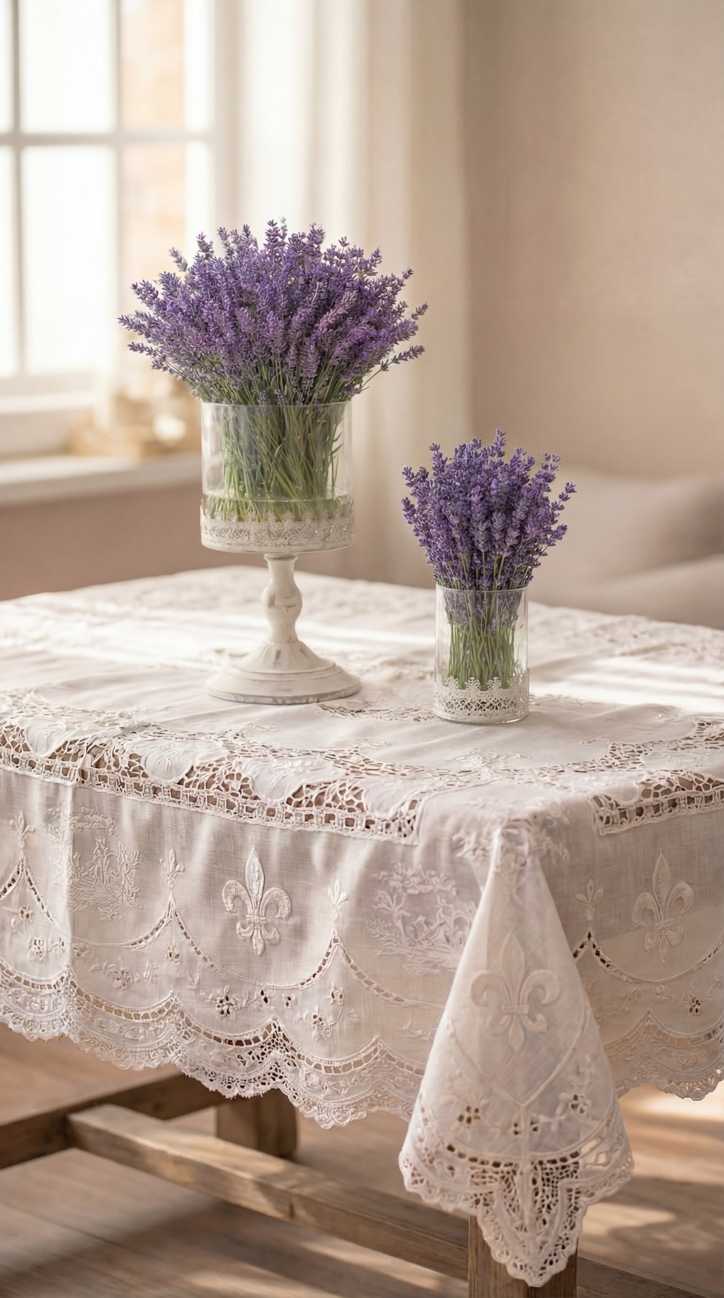 Vintage Stemmed Vase Centrepiece