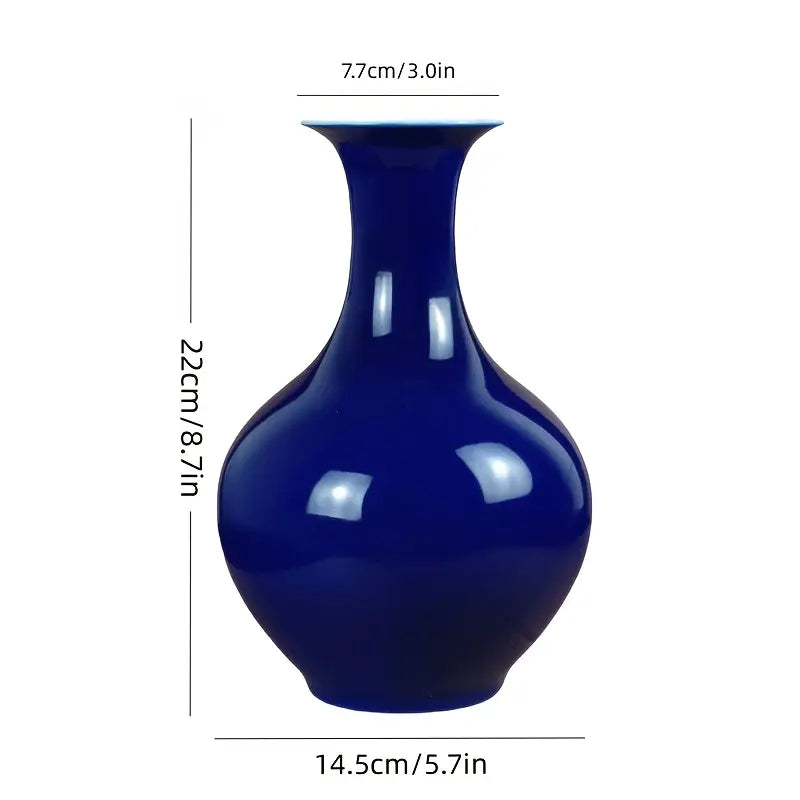 Deep Blue Ceramic Vase