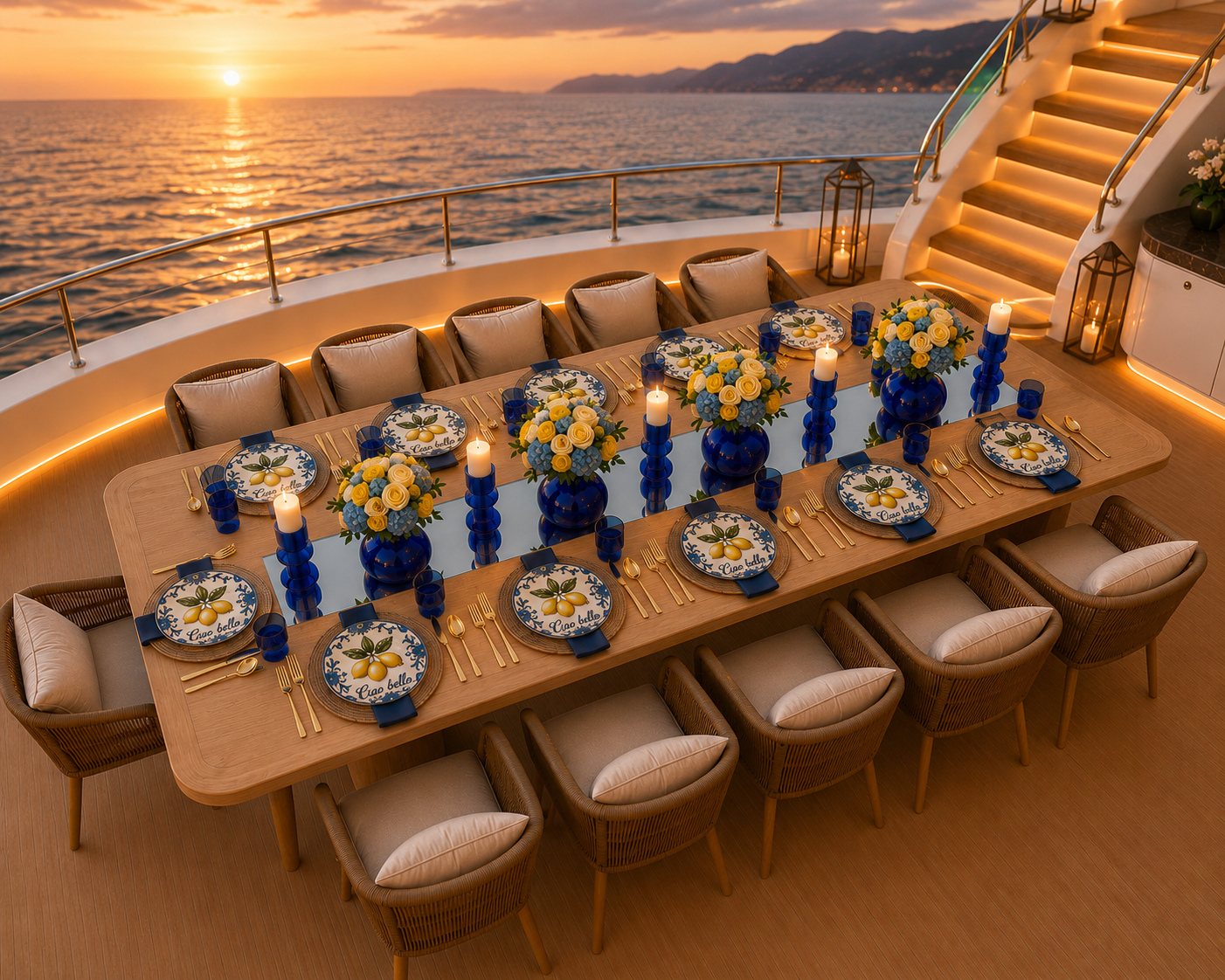 🇮🇹 Ciao Bella - Rectangular 12 Seater Table