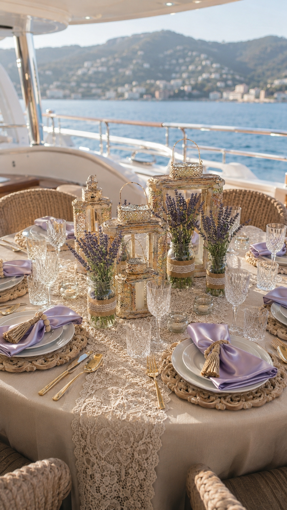 🇫🇷  Lavande Lumière Tablescape - 12 Seater Round
