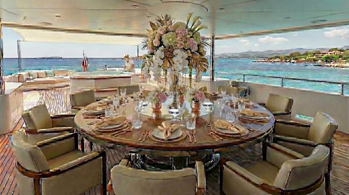Rose Gold Trumpet Vase Centrepiece