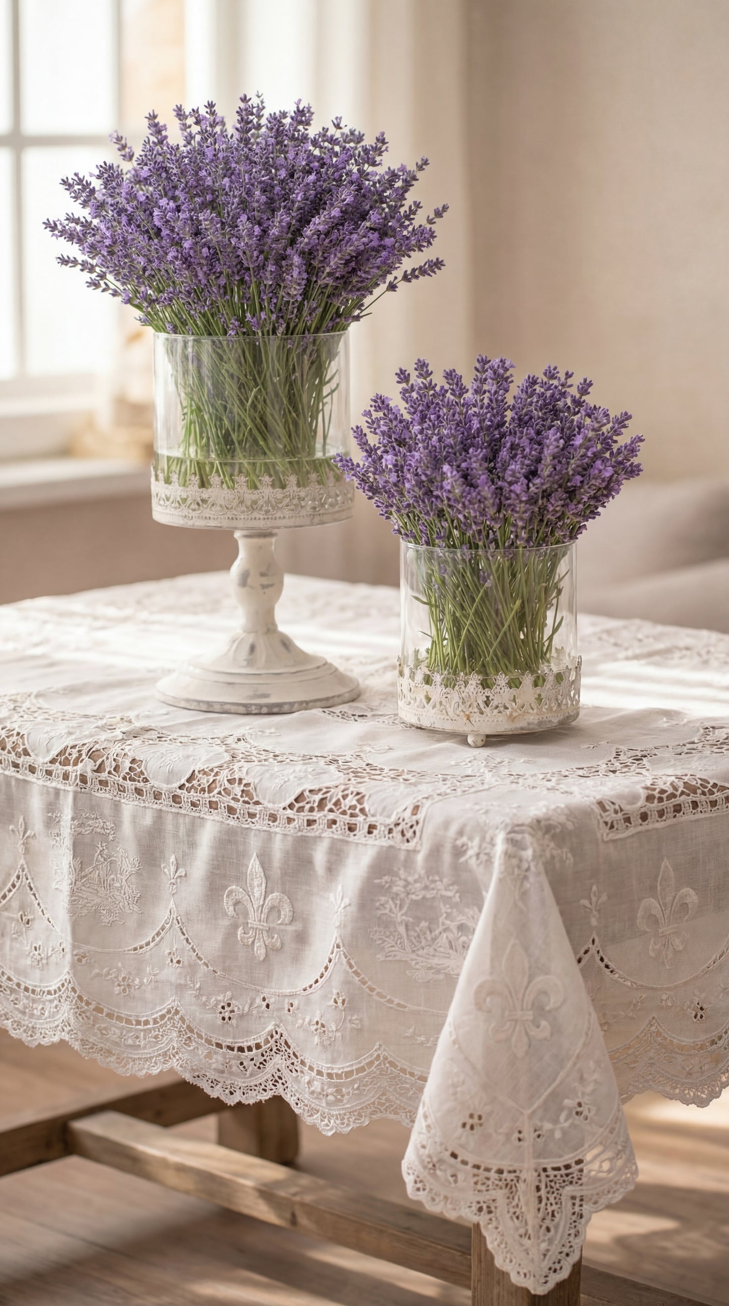 Vintage Stemmed Vase Centrepiece