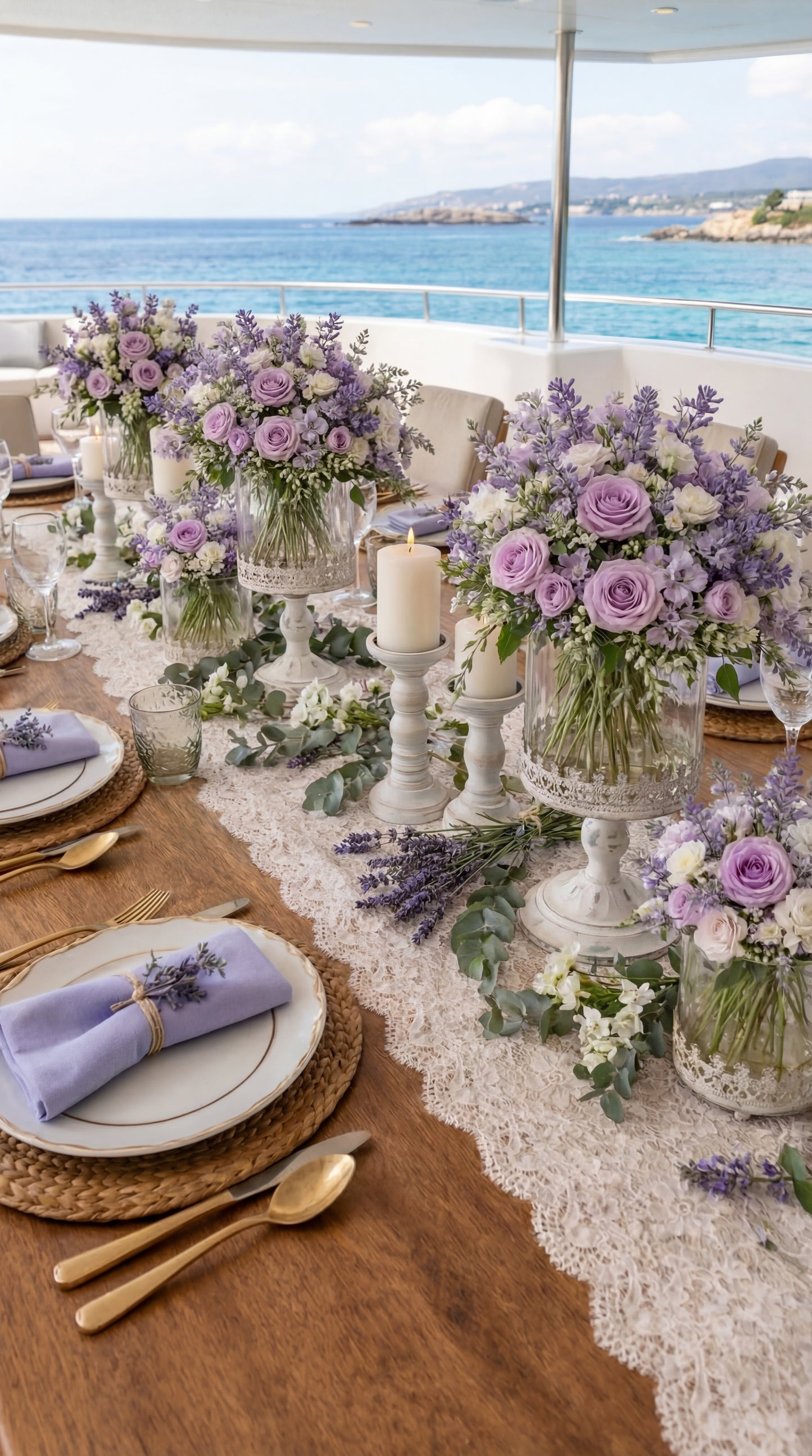 Vintage Stemmed Vase Centrepiece