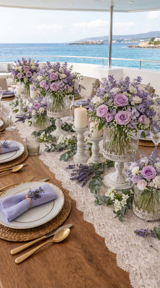 Vintage Stemmed Vase Centrepiece