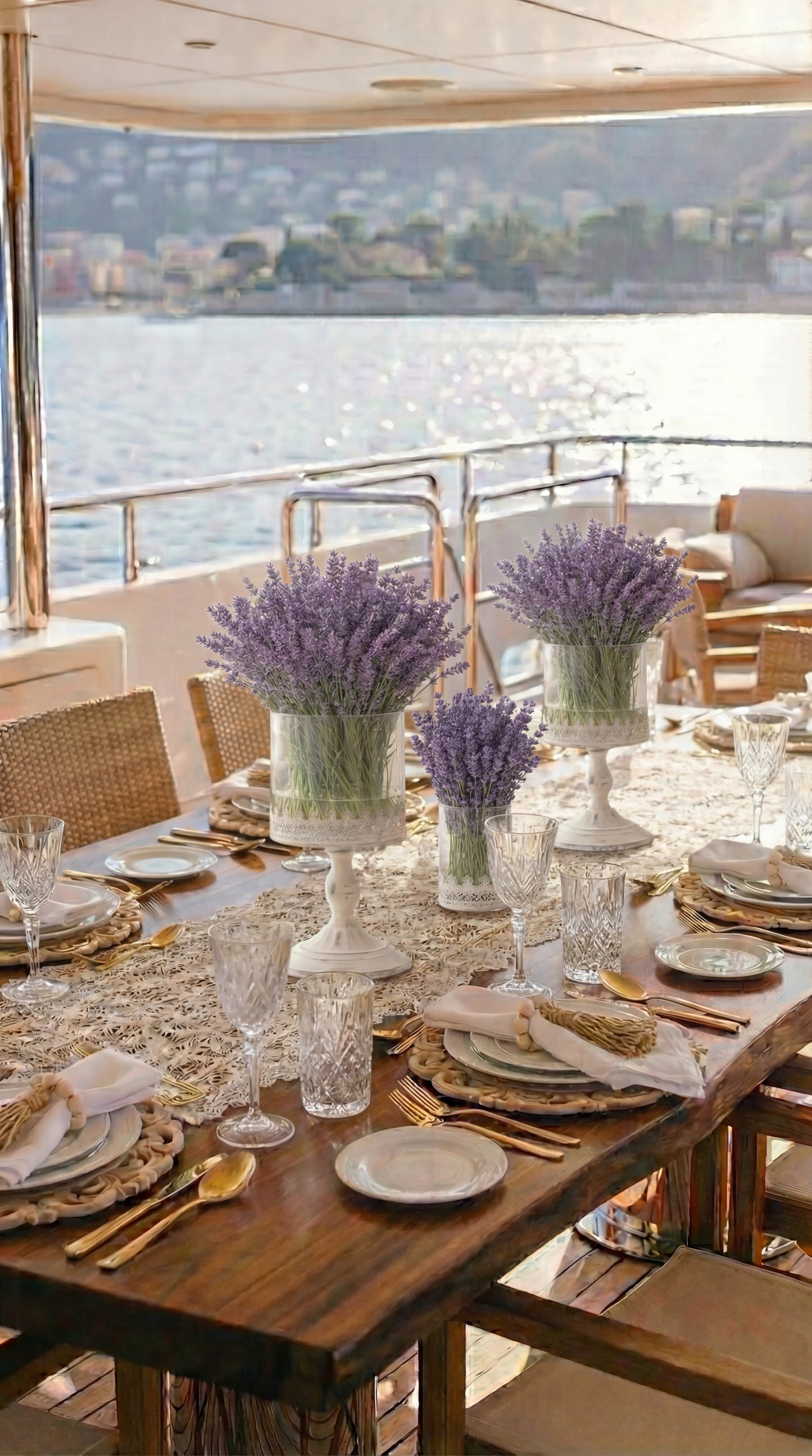 Vintage Stemmed Vase Centrepiece