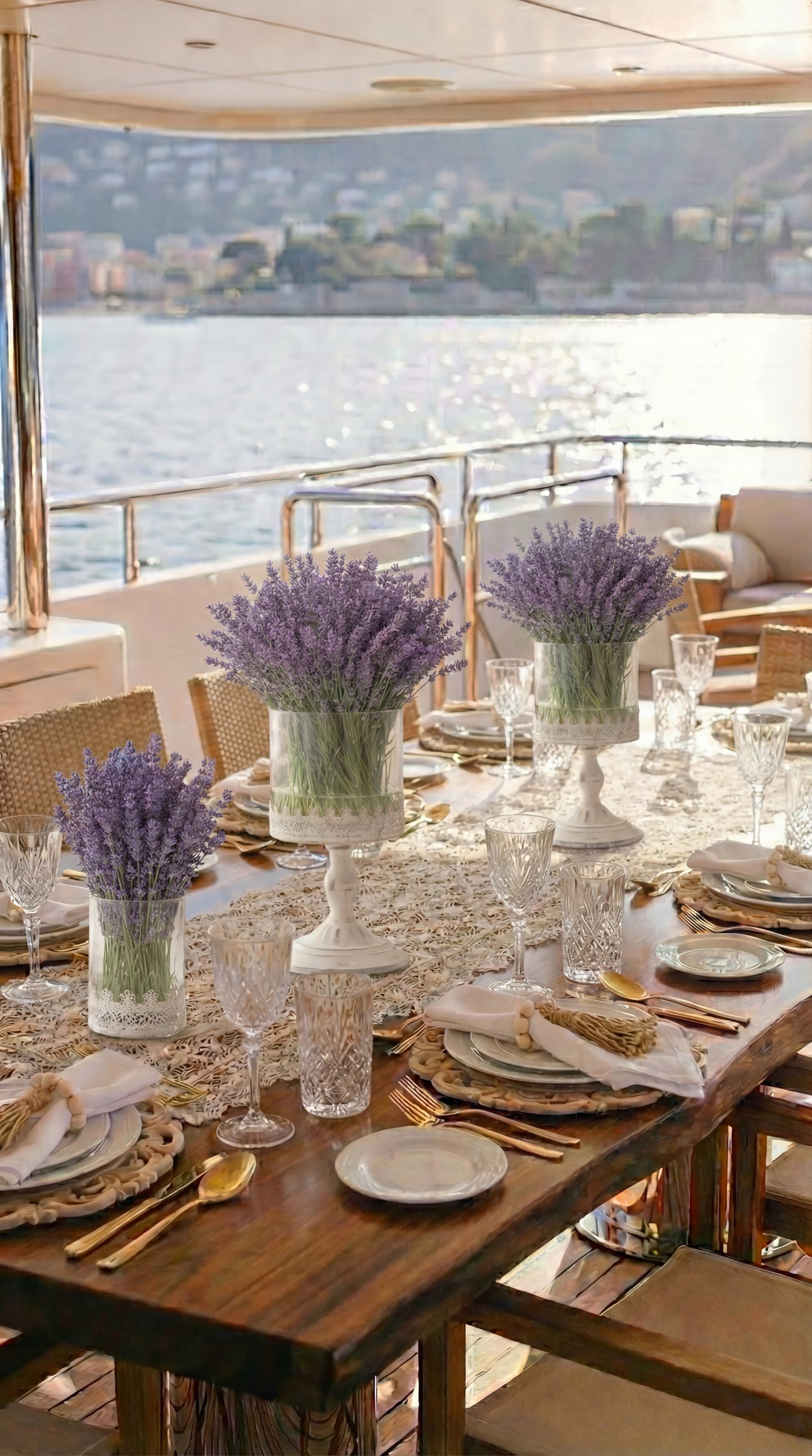 Vintage Stemmed Vase Centrepiece