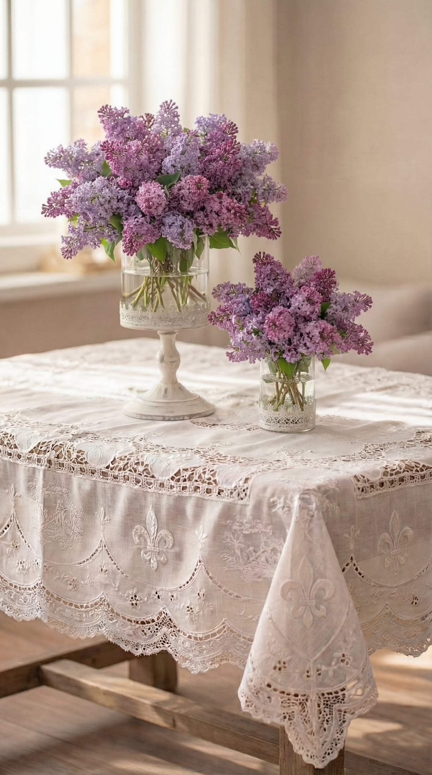 Vintage Stemmed Vase Centrepiece