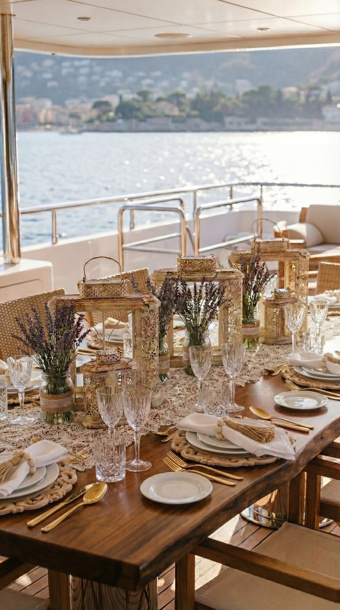 🇫🇷  Lavande Lumière Tablescape - Rectangular 12 Seater Table
