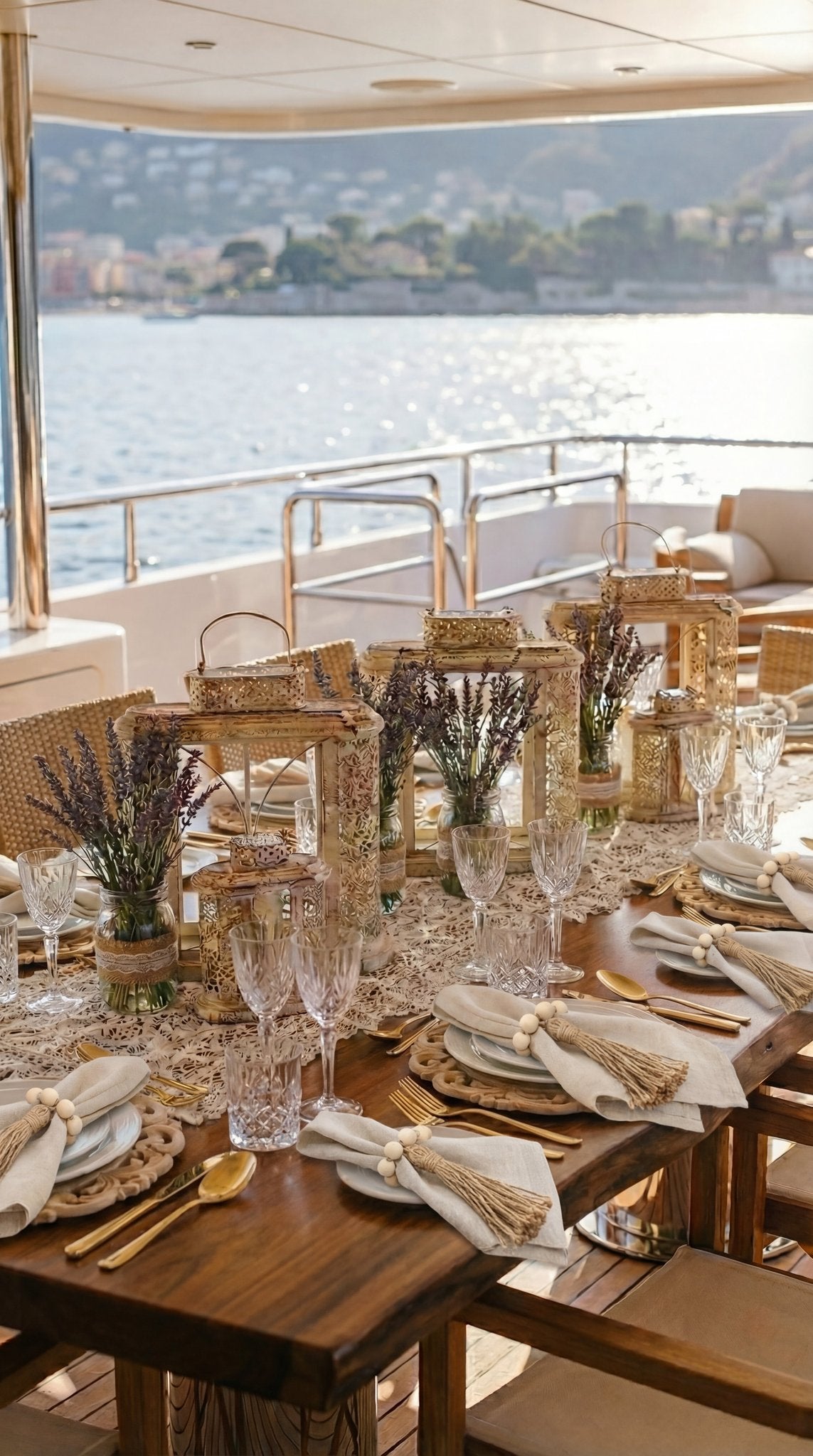 🇫🇷  Lavande Lumière Tablescape - Rectangular 12 Seater Table